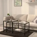Beistelltische 2 Stk. Hartglas Transparent - Vidaxl