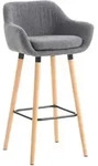 Barhocker Grant Stoff Hellgrau