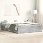 Bettgestell Betongrau 140x190 Cm Vidaxl
