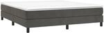 Boxspringbett Mit Matratze Dunkelgrau 180x200 Cm Samt Vidaxl