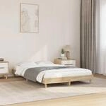 Bettgestell Ohne Matratze Sonoma-eiche 120x200 Cm Holzwerkstoff Vidaxl