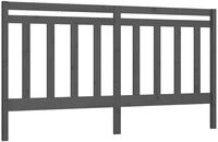 Bett-kopfteil Grau 206x4x100 Cm Massivholz Kiefer Vidaxl