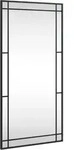 Vidaxl Wandspiegel Schwarz 50x100 Cm Rechteckig Eisen
