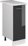 Vicco - Apothekerschrank R-line, Anthrazit Hochglanz, 30 Cm , Ap Marmor