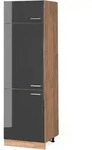 Vicco - K&uuml;hlumbauschrank R-line, Anthrazit Hochglanz, 60 Cm