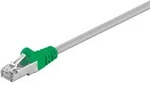 Cat 5e, F/utp Cross-patchkabel, Grau, Gr&uuml;n, Kupferkaschierter Aluminiumleiter (cca).