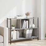 Vidaxl - B&uuml;cherregal Grau Sonoma 102x28x77,5 Cm Holzwerkstoff