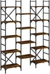 Vidaxl - B&uuml;cherregal R&auml;uchereiche 127,5x28,5x172,5 Cm Holzwerkstoff