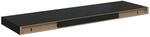 Schweberegale 2 Stk. Schwarz 80x23,5x3,8 Cm Mdf Vidaxl