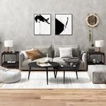 Beistelltische 2 Stk. Schwarz 40x40x40 Cm Holzwerkstoff Vidaxl