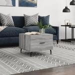 Couchtisch Grau Sonoma 50x50x40 Cm Holzwerkstoff Vidaxl