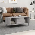 Vidaxl - Couchtisch Grau Sonoma 90x50x36,5 Cm Holzwerkstoff