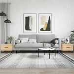 Vidaxl - Couchtische 2 Stk. Sonoma-eiche 50x50x40 Cm Holzwerkstoff