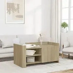 Vidaxl - Couchtisch Sonoma-eiche 100x50x50 Cm Holzwerkstoff