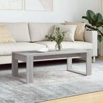 Couchtisch Grau Sonoma 102x50x35 Cm Holzwerkstoff Vidaxl