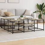 Vidaxl - Couchtisch Sonoma-eiche 121x121x40 Cm Holzwerkstoff