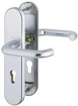 Hoppe - Dr&uuml;ckergarnitur Paris - Din 92mm, Silber, Pz F&uuml;r Ts 42-47mm, O. Kzs