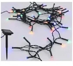 Solar Draht Lichterkette Bunt - 7 M / 50 Led - Deko Beleuchtung F&uuml;r Garten Und