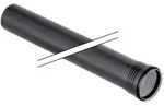 Geberit - Silent Pp Rohr 390302141 Dn 70, 500 Mm, Mit Muffe, Schalloptimiert