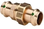 Viega - Verschraubung Mit Sc Sanpress 2260 Flachdichtend In 42mm Siliziumbronze