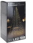 Lichterkette F&uuml;r Fahnenstangen Bzw. Fahnenmast - 10 Str&auml;nge &Agrave; 8 Meter Mit 360 Led