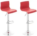 Clp - 2er Set Barhocker Hover Kunststoff Rot
