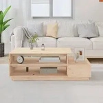 Couchtisch 120x50x40,5 Cm Massivholz Kiefer - Vidaxl
