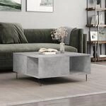 Vidaxl - Couchtisch Betongrau 80x80x36,5 Cm Holzwerkstoff