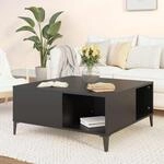 Couchtisch Schwarz 80x80x36,5 Cm Holzwerkstoff Vidaxl
