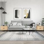 Couchtische 2 Stk. Sonoma-eiche 50x50x40 Cm Holzwerkstoff - Vidaxl