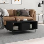 Couchtisch Schwarz 90x50x36,5 Cm Holzwerkstoff Vidaxl