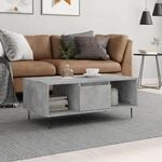 Vidaxl - Couchtisch Betongrau 90x50x36,5 Cm Holzwerkstoff