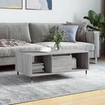 Vidaxl - Couchtisch Grau Sonoma 90x50x36,5 Cm Holzwerkstoff