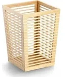 Papierkorb F&uuml;r B&uuml;ro Aus Bambus, 23,5 X 23,5 X 33 Cm