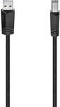 Hama Usb-kabel 2.0 A-b 1,5m Schwarz