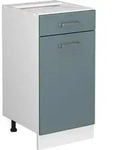 Vicco - K&uuml;chenunterschrank R-line, Blau-grau, 40 Cm Ohne Arbeitsplatte