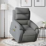 Massagesessel Mit Aufstehhilfe Dunkelgrau Stoff - Vidaxl