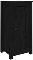 Sideboards 2 Stk. Schwarz 39x35x80 Cm Massivholz Kiefer Vidaxl