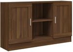 Sideboard Braun Eichen-optik 120x30,5x70 Cm Holzwerkstoff Vidaxl