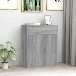 Sideboard Grau Sonoma 60x30x75 Cm Holzwerkstoff Vidaxl