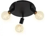 Briloner - Deckenleuchte Deckenlampe Schwenkbar Drehbar 3xe27 60w Schwarz Metall