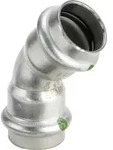 Viega - Bogen 45 Grad Mit Sc Sanpress Inox 2326 In 54mm Edelstahl, 435370