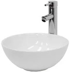 Luxebath - Ecd Germany Waschbecken Waschtisch &Oslash; 320 X 135 Mm Inkl. Ablaufgarnitur