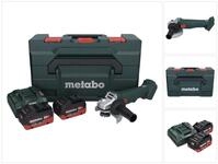 Metabo W 18 L 9-125 Akku Winkelschleifer 18 V 125 Mm + 2x Akku 8,0 Ah +...