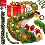 Kesser&reg; Weihnachtsgirlande Mit Beleuchtung 100 Led's - Weihnachtsbeleuchtung -...