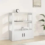 Sideboard Wei&szlig; 80x30x90 Cm Holzwerkstoff - Vidaxl