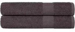 Saunat&uuml;cher 2 Stk. Anthrazit 80x200 Cm 360 G/m2 100% Baumwolle Vidaxl