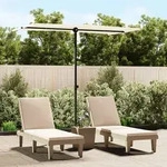 Sonnenschirm Mit Aluminium-mast 180x110 Cm Sandwei&szlig; Vidaxl