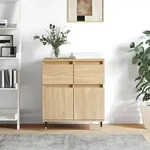 Sideboard Sonoma-eiche 60x35x70 Cm Holzwerkstoff - Vidaxl