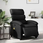 Vidaxl Elektrischer Massage-sessel Mit Neigungsfunktion Schwarz Kunstleder